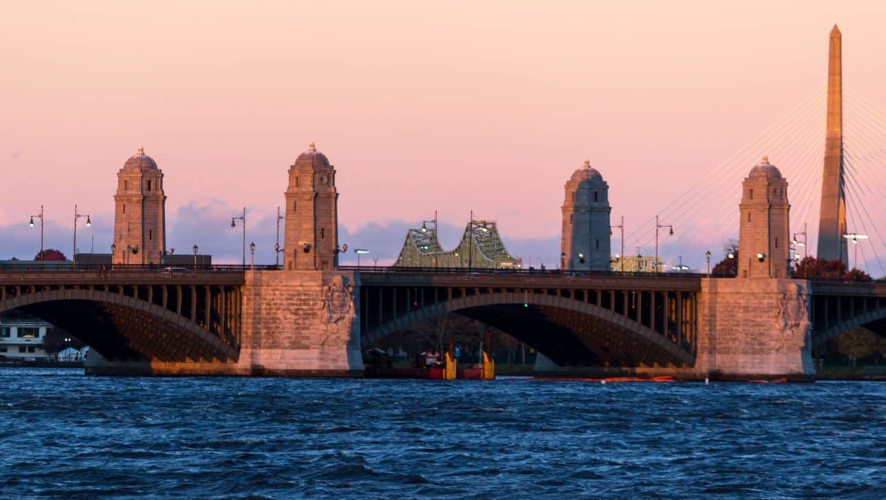Charles River Sunset Bridge.